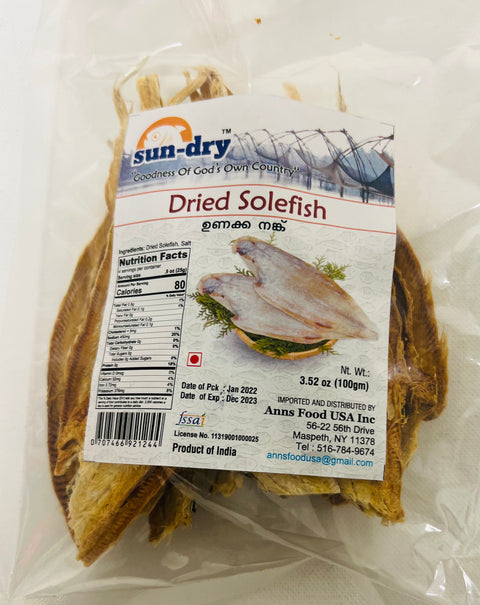 Sun-Dry Dried Solefish / Nanku (100 g)