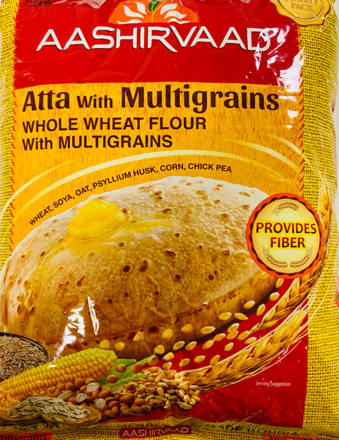 Aashirvaad Whole Wheat Flour / Atta with Multigrains (4 lb)