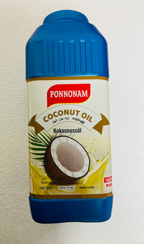 Ponnonam's Pure  Coconut Oil - 2 Ltr