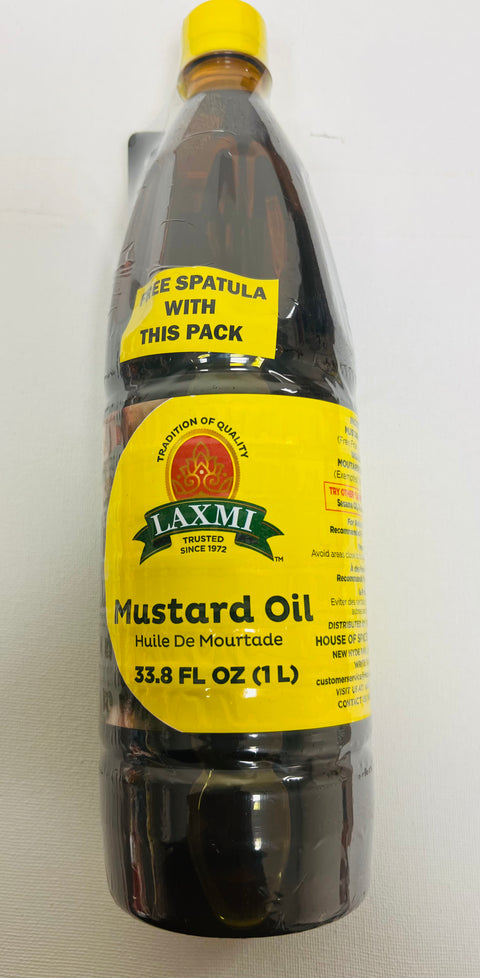 Laxmi Mustard Oil w/ Free Spatula (1  L)