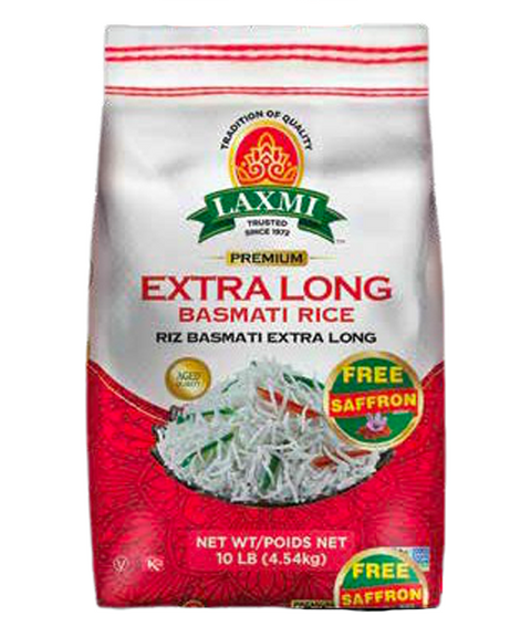 Laxmi Extra Long Grain Basmati Rice (10 lb)