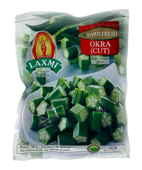 Laxmi Okra (Bhindi) Cut (Frozen Vegetable - 300 g)