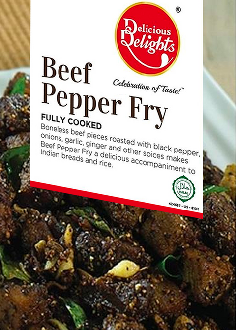 Delicious Delights Beef Pepper Fry (Frozen)